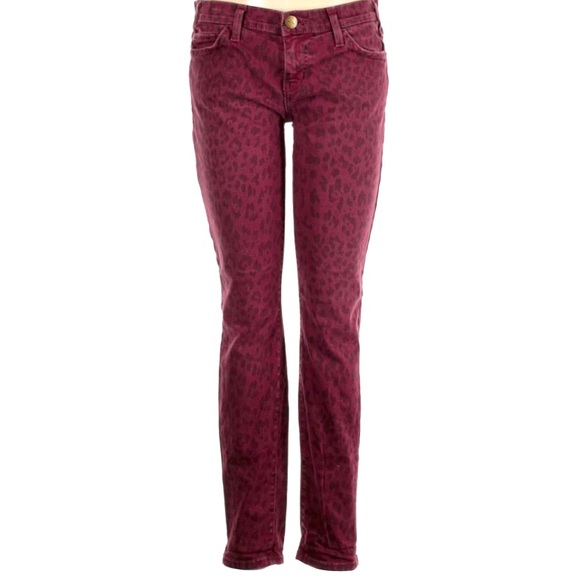 the current/Elliot skinny red animal print jeans 29 - Picture 2 of 5